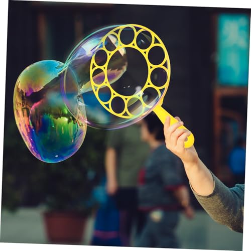 HONMEET Teiliges Große Seifenblasenringe für Bunte Bubble Blower Spielzeuge Sicher für Outdoor Geburtstag Park Strand Bubble Maker Tool für Familienfeiern und Partys Zufällige Farbe von HONMEET