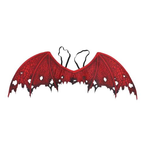 HONMEET Teufelsflügel Cosplay Prop aus Leichtem Langlebigem Vliesstoff Realistisch Gestaltete Halloween Party Requisite Einzigartiges Rotes Design für Erwachsene und Mädchen Einfach zu HONMEET Teufelsflügel Cosplay Prop aus Leichtem Langlebigem Vliesstoff Realistisch Gestaltete Halloween Party Requisite Einzigartiges Rotes Design für Erwachsene und Mädchen Einfach zu von HONMEET