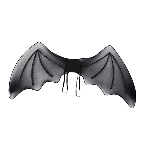 HONMEET Wings Schwarze Fledermausflügel Für Halloween Kostü Cosplay Accessoire Für Halloween Party Und Karneval Ideales Zubehör Für Teufel Und Hexen Verkleidungen Karneval Halloween von HONMEET