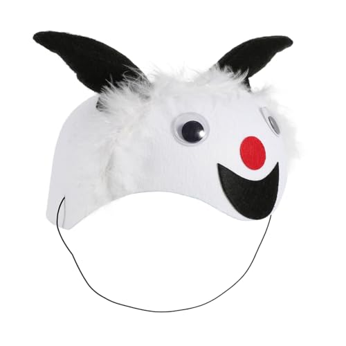 HONMEET Tierkostüm Mütze Schaf Form aus Filz Leichtes Farbenfrohes Partyzubehör für Mädchen Geeignet für Kostüm Geburtstagspartys Sicher und Bequem als Niedliches Cartoon-haarschmuck HONMEET Tierkostüm Mütze Schaf Form aus Filz Leichtes Farbenfrohes Partyzubehör für Mädchen Geeignet für Kostüm Geburtstagspartys Sicher und Bequem als Niedliches Cartoon-haarschmuck von HONMEET