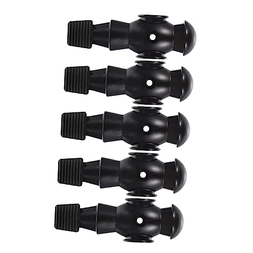 HONMEET Tischfußballfiguren 5 Stück Spielzeug-Fußballspieler in Schwarz Keine Grate für eine sichere Handhabung praktisches Design von HONMEET
