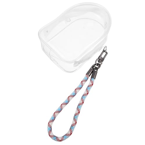 HONMEET Transparentes PVC mit Reißverschluss Mini-Figuren Organizer für Schlüssel Handy und Zubehör Tragbare Aufbewahrungstasche mit Buntem Gewebtem Trageband für Puppen und Plüschtiere HONMEET Transparentes PVC mit Reißverschluss Mini-Figuren Organizer für Schlüssel Handy und Zubehör Tragbare Aufbewahrungstasche mit Buntem Gewebtem Trageband für Puppen und Plüschtiere von HONMEET