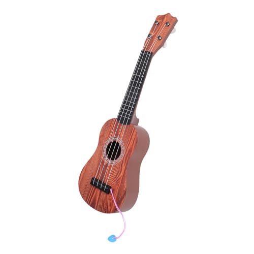 HONMEET Ukulele Holzoptik Saiteninstrument Musikinstrument Lernspielzeug für Anfänger Gitarren Toy mit Glatter Oberfläche und Stimmbar Fördert Musikalische Fähigkeiten von HONMEET