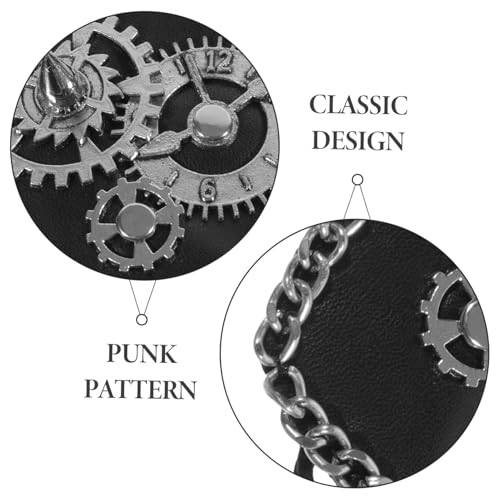 HONMEET Vintage Piraten Einäugige Augenklappe mit Nieten Punk Design Elastisch Verstellbar Erwachsene Cosplay Party Karneval Halloween Zubehör HONMEET Vintage Piraten Einäugige Augenklappe mit Nieten Punk Design Elastisch Verstellbar Erwachsene Cosplay Party Karneval Halloween Zubehör von HONMEET