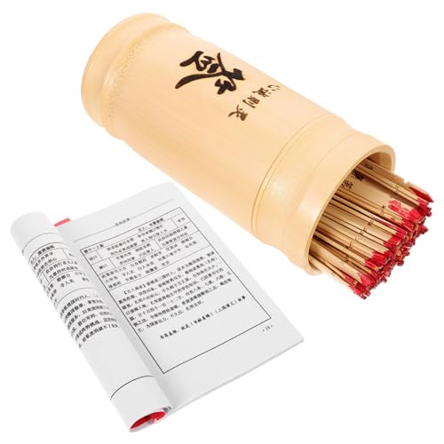 HONMEET Wahrsagerei mit Chinesische aus Wahrsagestäbchen für Kau Buchaufbewahrungseimer Glücksstäbchen Angebot für Stäbchen Buch Glücksstäbe Requisite Vintage Wahrsagespiele Buddhistische HONMEET Wahrsagerei mit Chinesische aus Wahrsagestäbchen für Kau Buchaufbewahrungseimer Glücksstäbchen Angebot für Stäbchen Buch Glücksstäbe Requisite Vintage Wahrsagespiele Buddhistische von HONMEET