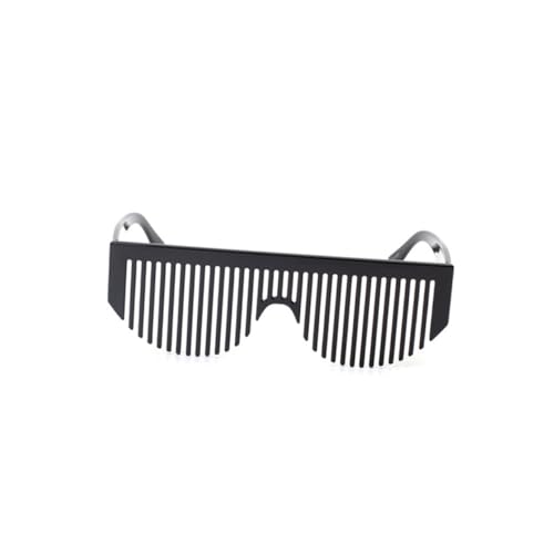 HONMEET Witzige Shutter Shades Brille Schwarz Kreative Partybrille mit Kammfunktion Lustige Partybrillen Eyewear Partyhalter Accessoire für Damen und Herren HONMEET Witzige Shutter Shades Brille Schwarz Kreative Partybrille mit Kammfunktion Lustige Partybrillen Eyewear Partyhalter Accessoire für Damen und Herren von HONMEET