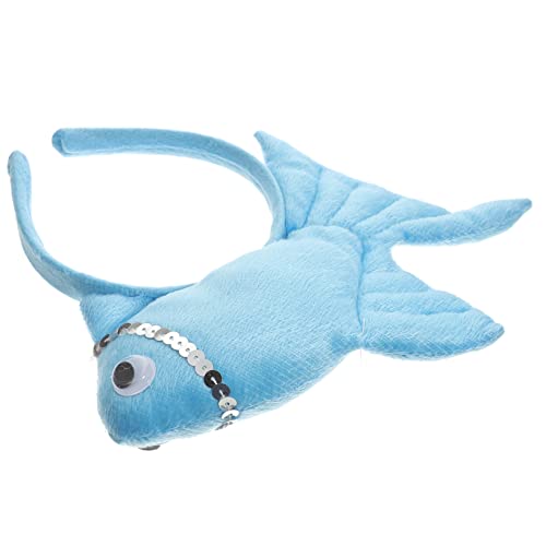 HONMEET üßes Fisch Haarband Für Tierkopfbedeckung Für Karneval Und Partys Ideales Accessoire Für ädchen Dekorative Kopfband Für Festival Und Kostü Blaues Fischdesign von HONMEET