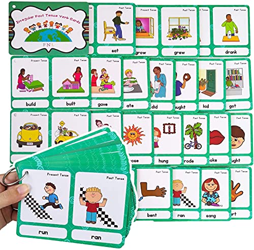 46 Gruppen Unregelmäßige Vergangenheit Verben Englisch Karteikarten | Grammatik Lernen Taschenkarten | Für Kindergarten/Lehrer/Heimschule Zubehör 46 Gruppen Unregelmäßige Vergangenheit Verben Englisch Karteikarten | Grammatik Lernen Taschenkarten | Für Kindergarten/Lehrer/Heimschule Zubehör von HONTOUSIP