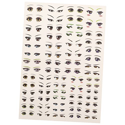 HOODANCOS 1 Blatt DIY Augenaufkleber für Animation Puppen Selbstklebende Papier Sticker Verschiedenen Formen und Farben für Kreative Bastelprojekte Geeignet für Tonfiguren und Mehr von HOODANCOS
