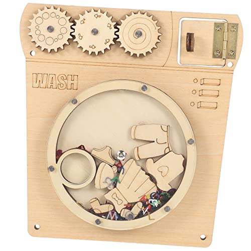 HOODANCOS 1 Satz Busy Board für Pädagogisches aus Hochwertigem Fördert Kognitive Fähigkeiten und Problemlösung DIY Waschmaschine mit Glitzer für Frühe Bildung von HOODANCOS
