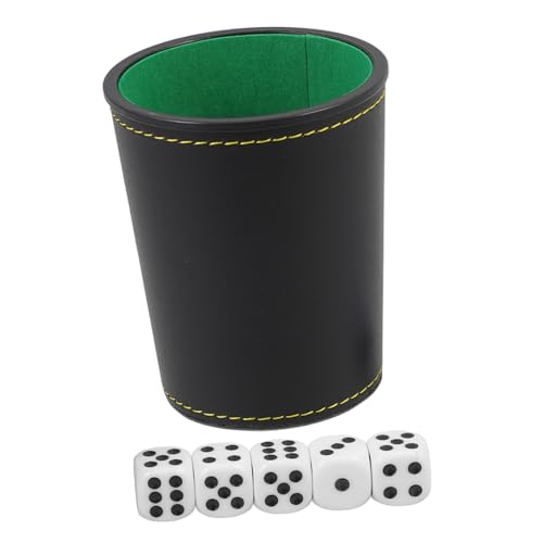 HOODANCOS 1 Satz Festival Würfelbecher Würfelhalter mit Würfeln für Partyspiele für Brettspiele Leicht und Kompakt Perfektes Zubehör für Indoor und Outdoor Aktivitäten von HOODANCOS