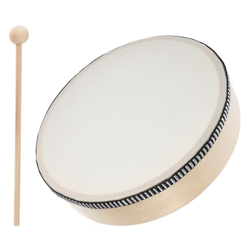 HOODANCOS 1 Satz Handtrommel Robuste Percussion Instrument mit Schlägel für Tanz und Musikalische Frühförderung Fördert Motorik und Koordination HOODANCOS 1 Satz Handtrommel Robuste Percussion Instrument mit Schlägel für Tanz und Musikalische Frühförderung Fördert Motorik und Koordination von HOODANCOS