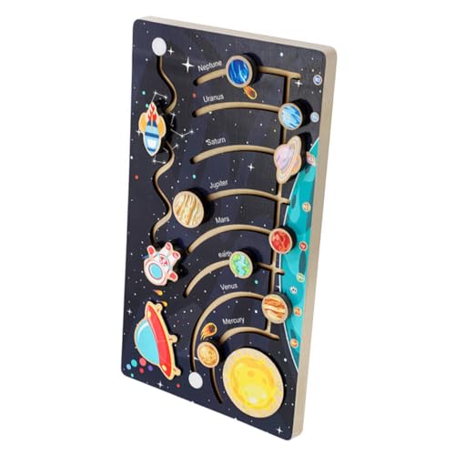 HOODANCOS 1 Satz Holz Puzzle mit Beweglichen Planeten Pädagogisches Solar System für Vorschul Lernaktivitäten und Kreatives HOODANCOS 1 Satz Holz Puzzle mit Beweglichen Planeten Pädagogisches Solar System für Vorschul Lernaktivitäten und Kreatives von HOODANCOS