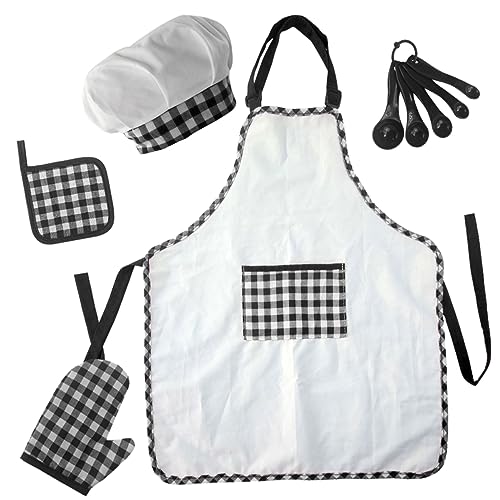 HOODANCOS 1 Satz Kochset für Teiliges Back und Kochschürzen Set für Kleinkinder Verstellbare Schürze und Zubehör für Kreatives Kochen und Backen zu Hause HOODANCOS 1 Satz Kochset für Teiliges Back und Kochschürzen Set für Kleinkinder Verstellbare Schürze und Zubehör für Kreatives Kochen und Backen zu Hause von HOODANCOS