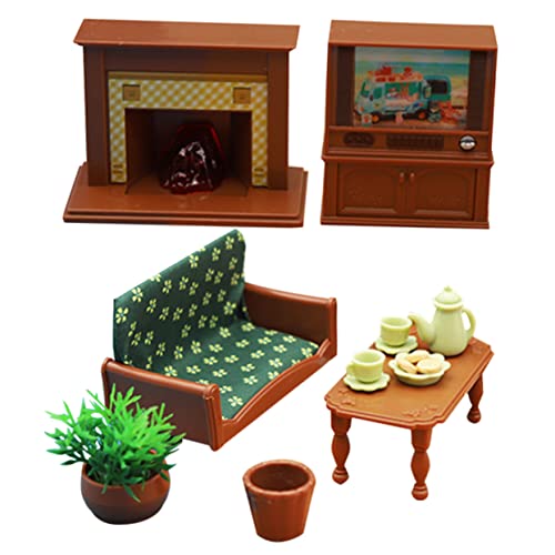 HOODANCOS 1 Satz Mini House Furniture Set Miniatur Möbel für Puppenhaus Dekoration Realistisches Design aus Hochwertigem für Kreative und Miniatur Landschaften von HOODANCOS