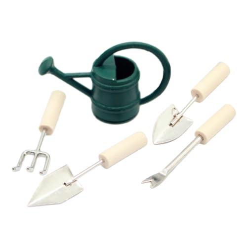 HOODANCOS 1 Satz Miniatur Gartengeräte Set Teiliges Zubehör für Puppenhaus Mini Gießkanne und Gartenwerkzeugen für Kreative Dekoration und Spielspaß HOODANCOS 1 Satz Miniatur Gartengeräte Set Teiliges Zubehör für Puppenhaus Mini Gießkanne und Gartenwerkzeugen für Kreative Dekoration und Spielspaß von HOODANCOS
