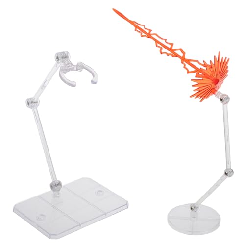 HOODANCOS 1 Satz Modellstützen mit Energieeffekt für Actionfiguren und Modelle Stabiler Displayständer Kompatibel mit Gundam Modellen für Sammler Verschönerung Ihrer Sammlung von HOODANCOS