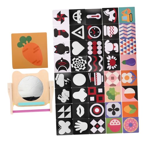 HOODANCOS 1 Satz Montessori Set für Kleinkinder Holzspielzeug mit Vision Mirror und Karten Pädagogisches Lernspielzeug für Monate Alte HOODANCOS 1 Satz Montessori Set für Kleinkinder Holzspielzeug mit Vision Mirror und Karten Pädagogisches Lernspielzeug für Monate Alte von HOODANCOS