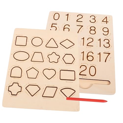 HOODANCOS 1 Satz Montessori Tracing Board aus Holz Doppelseitige Übungstafel für Buchstaben und Zahlen Lernspielzeug für Feinmotorik und Schreibfähigkeiten HOODANCOS 1 Satz Montessori Tracing Board aus Holz Doppelseitige Übungstafel für Buchstaben und Zahlen Lernspielzeug für Feinmotorik und Schreibfähigkeiten von HOODANCOS