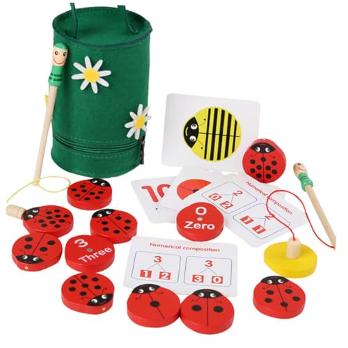 HOODANCOS 1 Satz Montessori Zählspielzeug für Kunterbunte zum Sortieren und Lernen für Zahlen und Farberkennung Geeignet für Vorschule und Kindergarten von HOODANCOS
