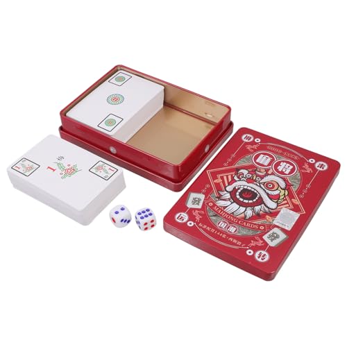 HOODANCOS 1 Satz Reise Mahjong Karten Tragbare Mahjong Karten für Partys Chinesischer Stil Leicht und Einfach zu Handhaben für Unterhaltungen und Spiele Unterwegs HOODANCOS 1 Satz Reise Mahjong Karten Tragbare Mahjong Karten für Partys Chinesischer Stil Leicht und Einfach zu Handhaben für Unterhaltungen und Spiele Unterwegs von HOODANCOS