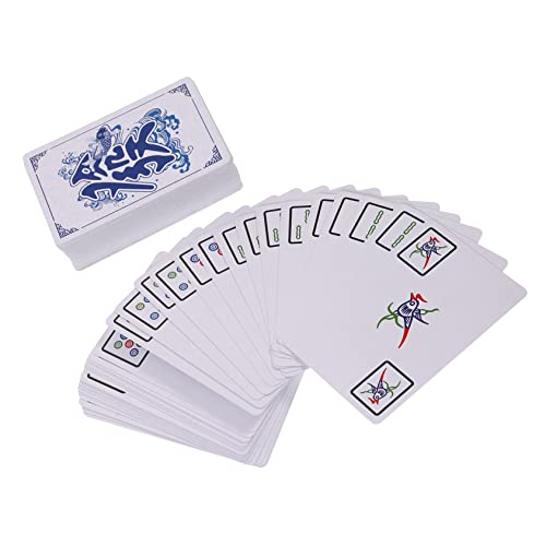 HOODANCOS 1 Satz Reise Mahjong Karten Tragbares Mahjong Spiel für Zuhause Partys und Bars Kreative Geschenkidee von HOODANCOS