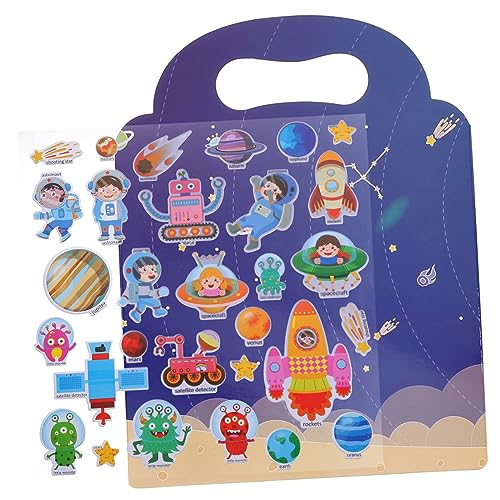 HOODANCOS 1 Satz Sticker Buch für Kleinkinder Wiederverwendbare Aufkleber für Kreative Beschäftigung Tragbar mit Aufbewahrung für Drinnen und Draußen Fördert Vorstellungskraft und Hand HOODANCOS 1 Satz Sticker Buch für Kleinkinder Wiederverwendbare Aufkleber für Kreative Beschäftigung Tragbar mit Aufbewahrung für Drinnen und Draußen Fördert Vorstellungskraft und Hand von HOODANCOS