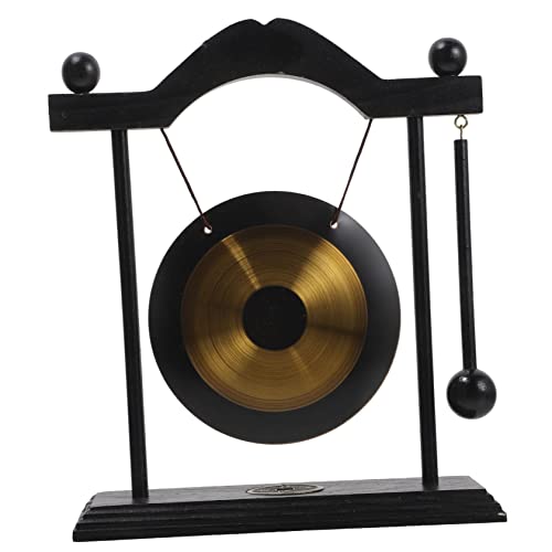 HOODANCOS 1 Satz Vintage Brass Gong mit Holzständer Asiatische Tischdekoration Feng Shui Ornament für Zuhause Büro und Wohnzimmer Einzigartiges zur Einweihung für Glücksbringer HOODANCOS 1 Satz Vintage Brass Gong mit Holzständer Asiatische Tischdekoration Feng Shui Ornament für Zuhause Büro und Wohnzimmer Einzigartiges zur Einweihung für Glücksbringer von HOODANCOS