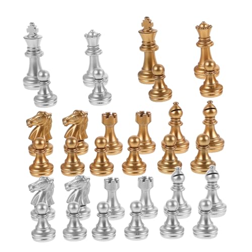 HOODANCOS 1 Satz Wiederverwendbares aus Kleinen Plastikbeschichteten Schachfiguren Internationale Schachspiel Steine für Aufregendes Spielerlebnis als Schachbrett Dekoration für Spannende HOODANCOS 1 Satz Wiederverwendbares aus Kleinen Plastikbeschichteten Schachfiguren Internationale Schachspiel Steine für Aufregendes Spielerlebnis als Schachbrett Dekoration für Spannende von HOODANCOS