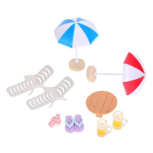 HOODANCOS 1 Set DIY Miniatur-strandzubehör, Winzige Puppenhaus-poolmöbel Mit, Tisch Und Stuhl, Realistisches Modelldekor Für Tortenaufsätze, Feengarten HOODANCOS 1 Set DIY Miniatur-strandzubehör, Winzige Puppenhaus-poolmöbel Mit, Tisch Und Stuhl, Realistisches Modelldekor Für Tortenaufsätze, Feengarten von HOODANCOS