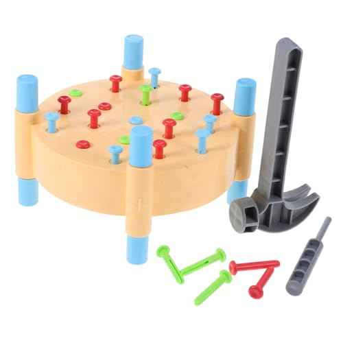 HOODANCOS 1 Set Hämmern Und Hämmern Spielzeug: Montessori-trainingsspielzeug Für Visuelle Wahrnehmung Hand-Auge-koordination Und Motor Fähigkeiten Entwicklung von HOODANCOS