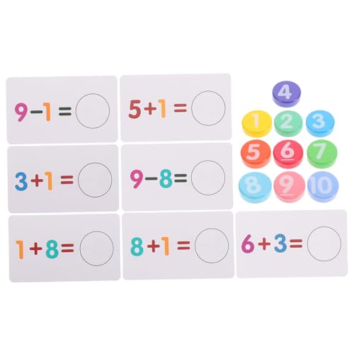 HOODANCOS 1 Set Mathematik Lehrhilfen Für Kleine Mathematik Lernkarten Mathematik Lernkarten Für Additions Und Subtraktionstafel Mathematik Lernwerkzeuge Mathematik von HOODANCOS