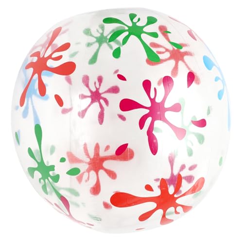 HOODANCOS 1 Stück Aufblasbarer für Kreativer Transparenter Strandball für Outdoor Spiel und Wasserspaß für Pool und Strandaktivitäten HOODANCOS 1 Stück Aufblasbarer für Kreativer Transparenter Strandball für Outdoor Spiel und Wasserspaß für Pool und Strandaktivitäten von HOODANCOS