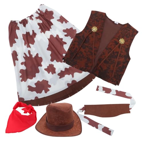 HOODANCOS 1 Themenkleidung Cowboyhut Jungenkostüme Kleinkinderkostüme Für Jungen Westernkleidung Für Cowboy Halloween Kostüm Western Outfit Jungenhut Aus Kunststoff von HOODANCOS