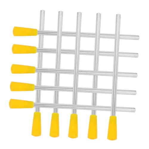 HOODANCOS 10 Stück Dreieck Eisenstangen Dinnerglocke Draußen Dinnerglocken Schlägel Dreieck Schlägel Hammer Dreieck Sound Stick Percussion Sticks Klassenzimmer Percussion Dreieck von HOODANCOS