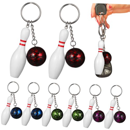 HOODANCOS 10 Stück Mini Bowling Schlüsselanhänger Sportliche Dekoration für Kindergeburtstage Taschenanhänger Geschenkideen mit Realistischem Design Zufälligen Farben Zufällige Farbe HOODANCOS 10 Stück Mini Bowling Schlüsselanhänger Sportliche Dekoration für Kindergeburtstage Taschenanhänger Geschenkideen mit Realistischem Design Zufälligen Farben Zufällige Farbe von HOODANCOS