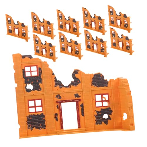 HOODANCOS 10 Stück Ruinen Modellspielzeug Verfallene Modell Sandtisch Ornamente Beschädigtes Gebäude Für Tischplatte DIY Sandtisch Zerstörte Für Puppenhaus von HOODANCOS