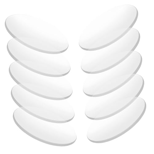 HOODANCOS 10 Stück Teiliges Acryl optik doppellinsen Klare Vergrößernde Linse Präzise Physikalische Laborlinse Ersatzobjektiv für Optische Geräte zum Lesen und Basteln von HOODANCOS