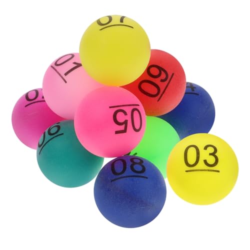 HOODANCOS 10 Stücke Nummerierte Tombola Ziehungsbälle für Heimpartys Lustige Bälle aus Wiederverwendbarem PP Material Kompakte Leichte Spielbälle für Spiele und Veranstaltungen HOODANCOS 10 Stücke Nummerierte Tombola Ziehungsbälle für Heimpartys Lustige Bälle aus Wiederverwendbarem PP Material Kompakte Leichte Spielbälle für Spiele und Veranstaltungen von HOODANCOS