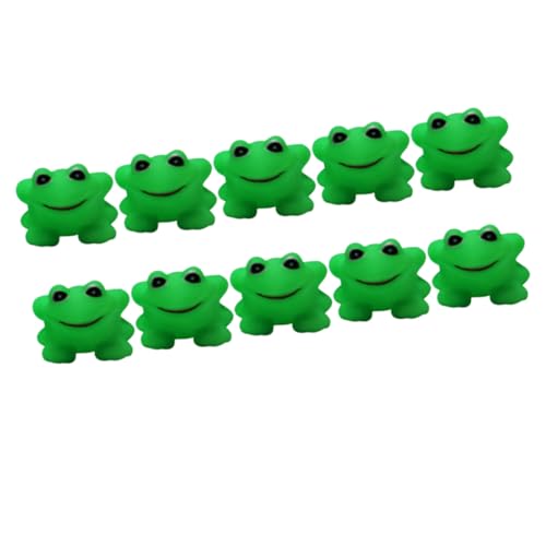 HOODANCOS 10 Stück Teiliges Froschform Sicher Glatte Oberfläche Leicht zu Greifen für Neugeborene und Kleinkinder Buntes Wasserspielzeug für Unterhaltsames Duschen und Baden von HOODANCOS