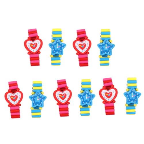 HOODANCOS 10 Stück Teiliges Holzspieluhr Lernspielzeug Kreativ Lustig Umweltfreundlich Cartoon Design Für Jungen und Mädchen Spielspaß HOODANCOS 10 Stück Teiliges Holzspieluhr Lernspielzeug Kreativ Lustig Umweltfreundlich Cartoon Design Für Jungen und Mädchen Spielspaß von HOODANCOS