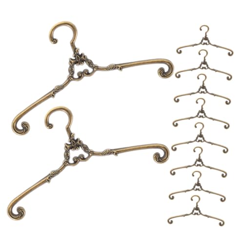 HOODANCOS 10 Stück Teiliges Mini Puppenkleiderbügel aus Metall Lange Vintage Miniatur Kleiderbügel für Puppenschrank Stabile Aufbewahrung von Puppenkleidung Puppenhaus Zubehör HOODANCOS 10 Stück Teiliges Mini Puppenkleiderbügel aus Metall Lange Vintage Miniatur Kleiderbügel für Puppenschrank Stabile Aufbewahrung von Puppenkleidung Puppenhaus Zubehör von HOODANCOS