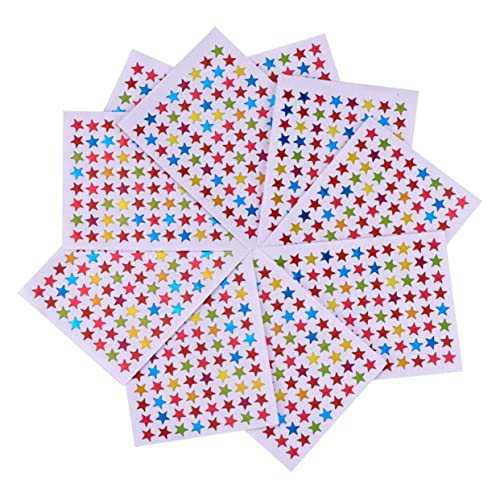HOODANCOS 10 Stück Teiliges Mini Stern Aufkleber Selbstklebende Belohnungssticker für Kindergarten Schule und DIY als Motivationsetiketten und Erfolgsauszeichnung HOODANCOS 10 Stück Teiliges Mini Stern Aufkleber Selbstklebende Belohnungssticker für Kindergarten Schule und DIY als Motivationsetiketten und Erfolgsauszeichnung von HOODANCOS