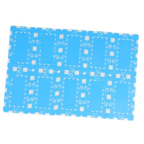 HOODANCOS 10 Stück Teiliges Poker Chip aus Robustem und Eisenplatte Glatte Kanten Wiederverwendbar Farbenfroh Vielseitig für Hold Mahjong und Spielanreiz kein Nennwert von HOODANCOS