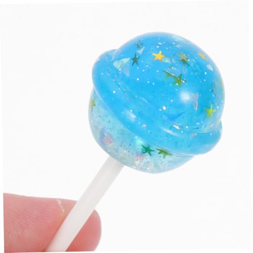 HOODANCOS 10 Stück Teiliges Resin Lollipop Dekorationen mit Glitter Realistische Candy Props für DIY Schmuck Mikro Landschaft und Kreative Foto Requisiten Bunte Simulation Lutscher für von HOODANCOS