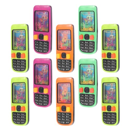 HOODANCOS 10 Stück Teiliges Wasser Ringwurfspiel Handheld Wasser Spiel für Kreative Handys im Bunten Design für Partys und Outdoor Aktivitäten von HOODANCOS