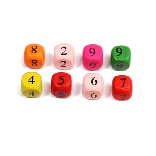 HOODANCOS 100 Stück Bunte Holzperlen für Bildungsspielzeug zur Mathematischen DIY Bastelset für Kreatives und Handarbeiten HOODANCOS 100 Stück Bunte Holzperlen für Bildungsspielzeug zur Mathematischen DIY Bastelset für Kreatives und Handarbeiten von HOODANCOS