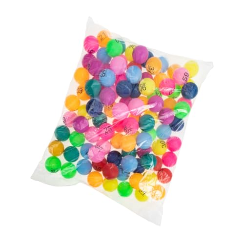 HOODANCOS 100 Stück Bunte Nummerierte Lotteriebälle Partyspiel Requisiten für Tombola und Gewinnspiele Langlebig und Bruchsicher für Veranstaltungen und Familienfeiern HOODANCOS 100 Stück Bunte Nummerierte Lotteriebälle Partyspiel Requisiten für Tombola und Gewinnspiele Langlebig und Bruchsicher für Veranstaltungen und Familienfeiern von HOODANCOS
