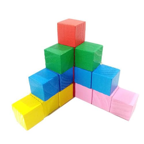 HOODANCOS 100 Stück Lernspielzeug Holz Würfelblöcke Bunte Mini Bausteine für Kreative DIY Projekte und Mathematikunterricht für Frühkindliche Bildung HOODANCOS 100 Stück Lernspielzeug Holz Würfelblöcke Bunte Mini Bausteine für Kreative DIY Projekte und Mathematikunterricht für Frühkindliche Bildung von HOODANCOS