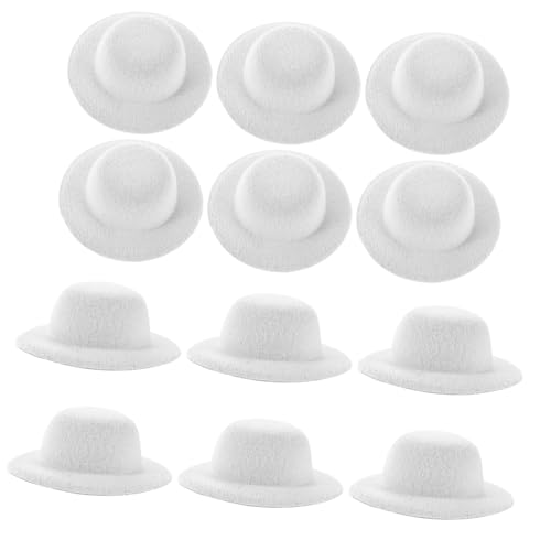HOODANCOS 12 Mini-Zylinder-Dekorationen: Kleine Miniatur-schneemannhüte Für DIY-projekte – Miniatur-hüte Mit Breiter Krempe Zum Basteln HOODANCOS 12 Mini-Zylinder-Dekorationen: Kleine Miniatur-schneemannhüte Für DIY-projekte – Miniatur-hüte Mit Breiter Krempe Zum Basteln von HOODANCOS